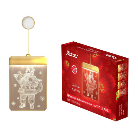 Акриловые фигуры — Подвесная светодиодная фигура Ritter Santa Claus 29289 0 купить в  Акриловые фигуры — Подвесная светодиодная фигура Ritter Santa Claus 29289 0 купить в