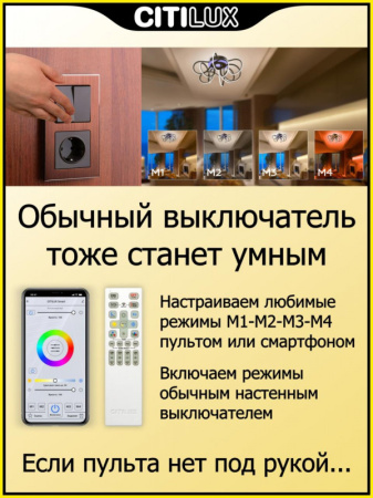 Люстры накладные — Накладная люстра Citilux CL229A155E купить в 