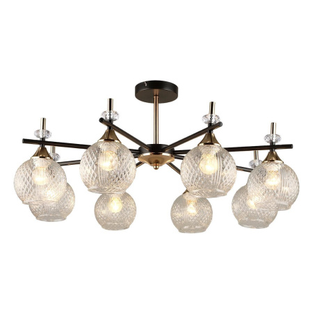 Люстры на штанге — Потолочная люстра IMEX MD.4892-8-S COFFEE+FGD купить в 