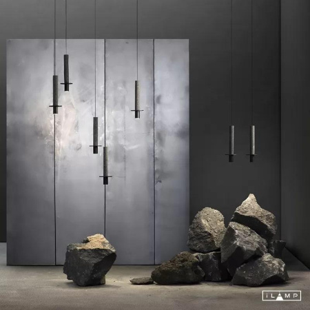 Подвесные светильники — Подвесной светильник iLamp Lofty 10704P/1-D150 BK-GR купить в 