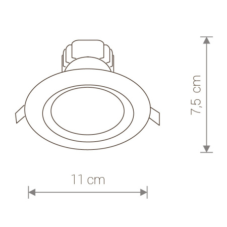 Встраиваемые точечные светильники — Встраиваемый светильник Nowodvorski 5955 купить в 