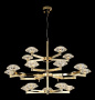 Люстры подвесные — Подвесная люстра Crystal Lux REBECA SP5+10+5 GOLD купить в 