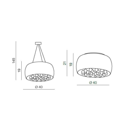 Люстры подвесные — Подвесная люстра Azzardo Caldo 40 AZ1002 купить в 