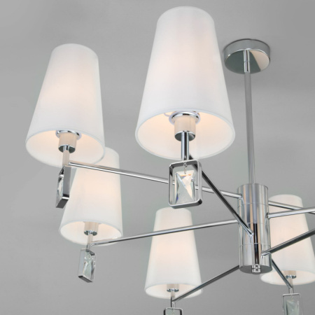 Люстры на штанге — Люстра на штанге Eurosvet 60137/8 хром купить в 