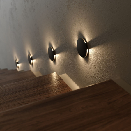 Подсветка стен и ступеней — Подсветка ступеней лестницы Elektrostandard MRL LED 1119 Черный купить в 