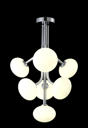 Люстры на штанге — Люстра на штанге Crystal Lux ALICIA SP7 CHROME/WHITE купить в 