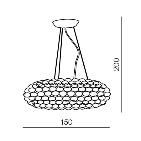 Люстры подвесные — Подвесная люстра Azzardo Acrylio XXL AZ0289 купить в 
