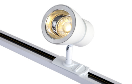 Трековые светильники — Светильник на шине Crystal Lux CLT 0.31 009 WH-CH купить в 