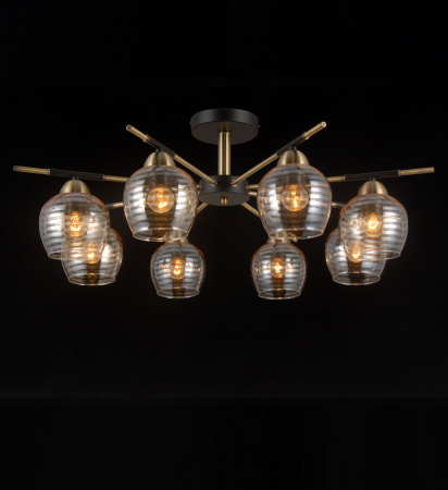 Потолочные люстры — 42529/8 черный+бронза купить в 