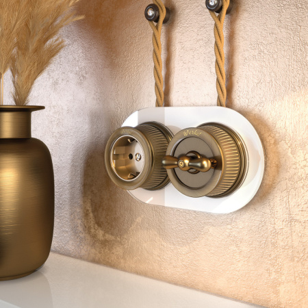 Выключатели — Выключатель Werkel WL19-01-03 (Бронзовый) купить в 