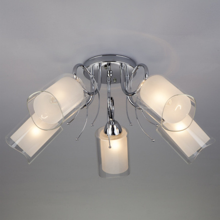 Люстры накладные — Накладная люстра Eurosvet 30122/5 хром купить в 