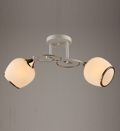 Потолочные люстры — 00887/2 белый с патиной золото купить в 