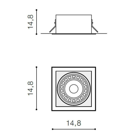 Cветильники потолочные встраиваемые — Встраиваемый светильник Azzardo Nova AZ2869 купить в  Cветильники потолочные встраиваемые — Встраиваемый светильник Azzardo Nova AZ2869 купить в
