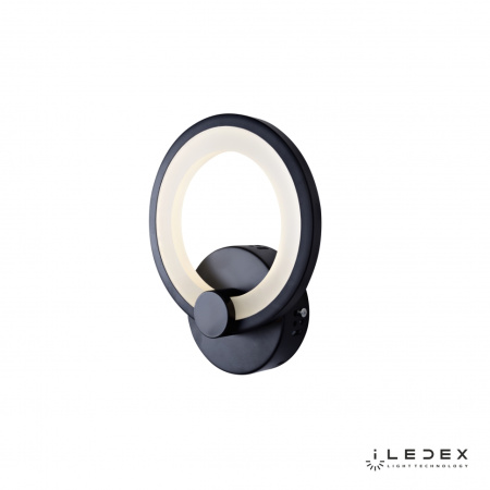 Свет для дома — Настенный светильник iLedex Ring A001/1 BK купить в  Свет для дома — Настенный светильник iLedex Ring A001/1 BK купить в