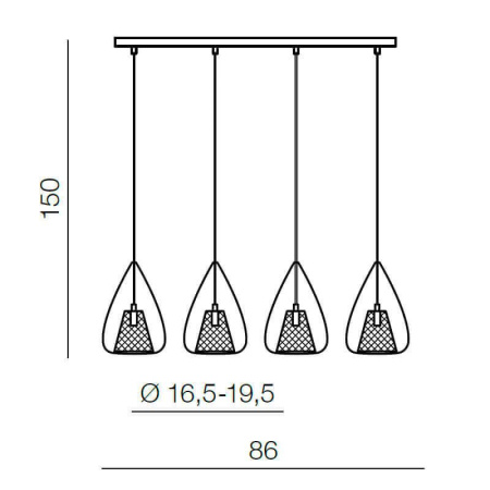 Подвесные светильники — Подвесной светильник Azzardo Gordon mix line AZ2168 купить в 