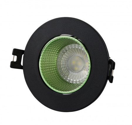 Встраиваемые точечные светильники — Встраиваемый светильник Denkirs DK3061-BK+GR купить в 