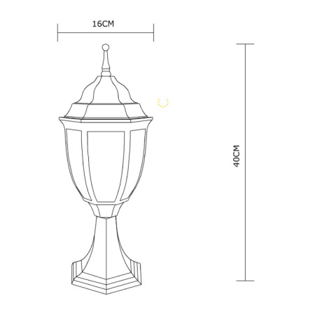 Низкие уличные фонари — Садово-парковый светильник ARTE Lamp A3151FN-1BN купить в  Низкие уличные фонари — Садово-парковый светильник ARTE Lamp A3151FN-1BN купить в
