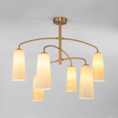 Люстры на штанге — Люстра на штанге Eurosvet 70137/6 латунь купить в 