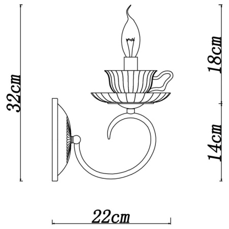 Настенные бра — Бра ARTE Lamp A1750AP-1AB купить в  Настенные бра — Бра ARTE Lamp A1750AP-1AB купить в
