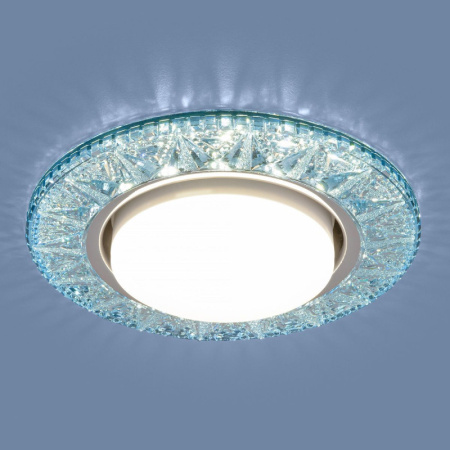 Встраиваемые точечные светильники — Встраиваемый светильник Elektrostandard 3022 GX53 BL лазурный купить в 