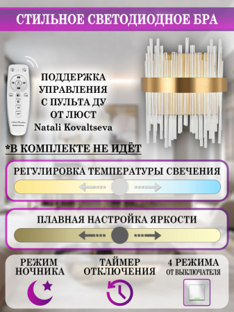 Настенные бра — Бра Natali Kovaltseva LED LAMPS 81118/1W купить в  Настенные бра — Бра Natali Kovaltseva LED LAMPS 81118/1W купить в