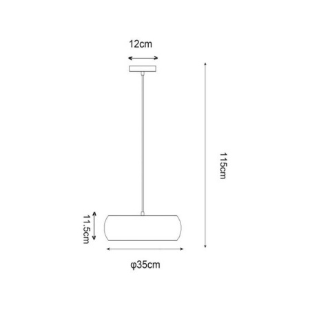 Подвесные светильники — Подвесной светодиодный светильник Zumaline Oval P14071-D35 купить в 