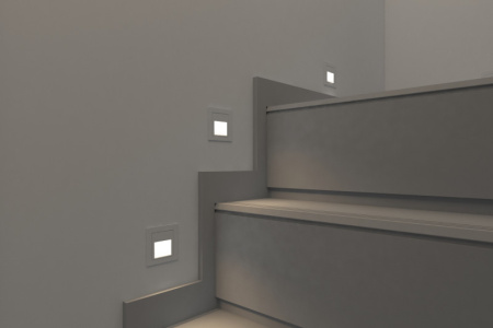 Подсветка стен и ступеней — Подсветка ступеней лестницы Denkirs DK1016-WH купить в 