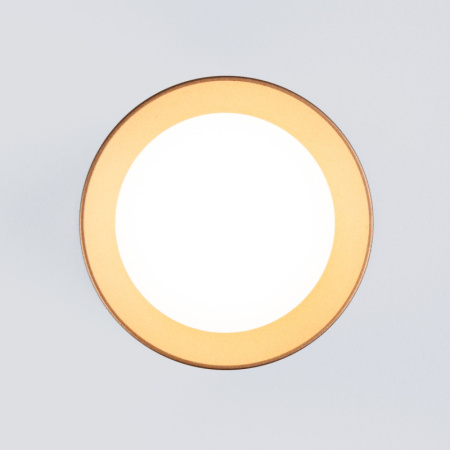 Накладные точечные светильники — Накладной светильник Elektrostandard DLR021 9W 4200K золото матовый купить в 