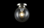 Накладные светильники — Накладной светильник Crystal Lux MARIO PL1 D200 NICKEL/TRANSPARENTE купить в 