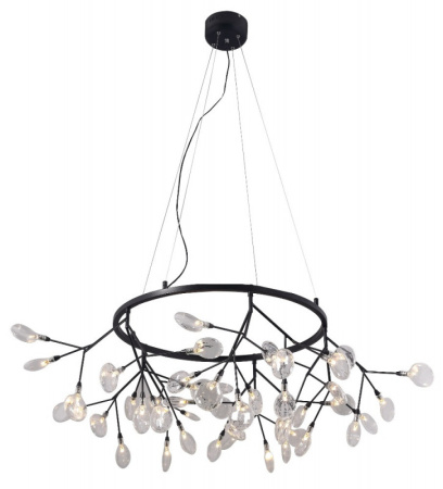 Люстры подвесные — Подвесная люстра Crystal Lux EVITA SP45 D BLACK/TRANSPARENT купить в  Люстры подвесные — Подвесная люстра Crystal Lux EVITA SP45 D BLACK/TRANSPARENT купить в