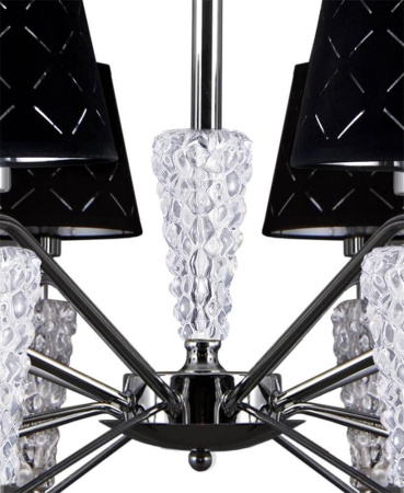Люстры подвесные — Подвесная люстра Lumien Hall Элисон 1016/8H-CR-BK купить в 