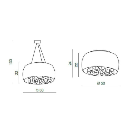 Люстры подвесные — Подвесная люстра Azzardo Caldo 50 AZ1003 купить в 