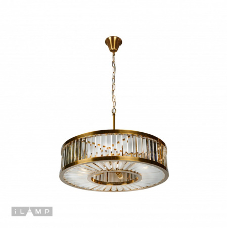 Люстры подвесные — Подвесная люстра iLamp 8945-6 GLD купить в 