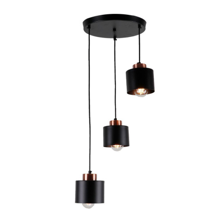 Люстры подвесные — Подвесная люстра IMEX MD.8826-3-P BK+AB купить в 