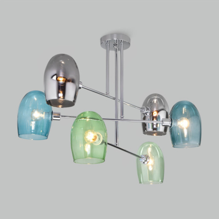 Люстры на штанге — Люстра на штанге Eurosvet 70141/6 хром купить в 