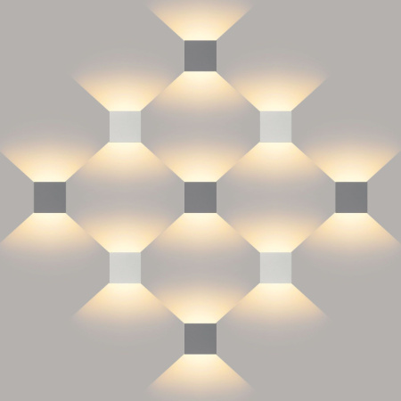 Уличные настенные светильники — Светильник настенный Elektrostandard 1548 TECHNO LED WINNER белый купить в 