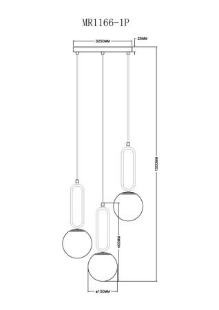 Подвесные светильники — Подвесной светильник MyFar MR1166-1P купить в 