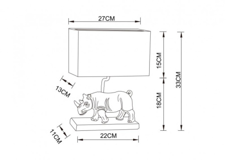 Настольные лампы — Настольная лампа ARTE Lamp A4376LT-1BS купить в 