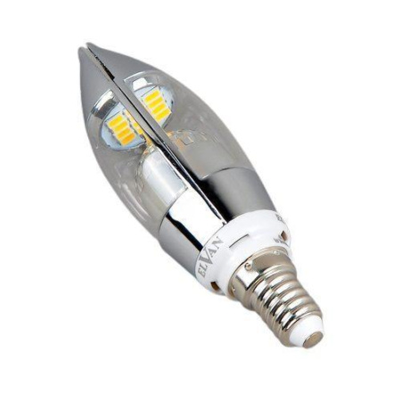 Светодиодные лампы — Лампа светодиодная Elvan E14 5W 3000K прозрачная E14-5W-3000K-Q68-SL купить в  Светодиодные лампы — Лампа светодиодная Elvan E14 5W 3000K прозрачная E14-5W-3000K-Q68-SL купить в