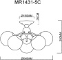 Люстры накладные — Накладная люстра MyFar MR1431-5C купить в  Люстры накладные — Накладная люстра MyFar MR1431-5C купить в