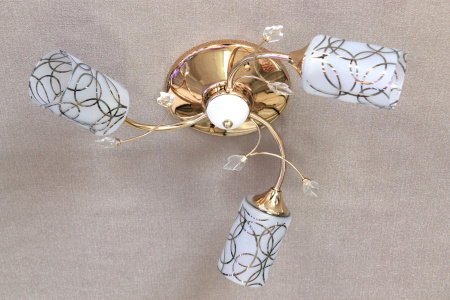 Потолочные люстры — 01350/3 (1066) золото купить в 