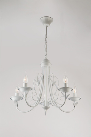 Люстры подвесные — Подвесная люстра Eurosvet 60050/5 глянцевый белый купить в 