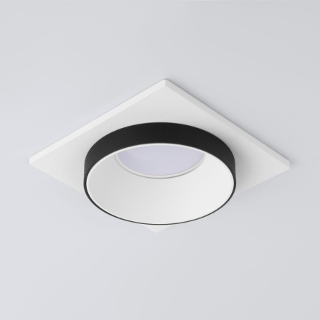 Встраиваемые точечные светильники — Встраиваемый светильник Elektrostandard 116 MR16 белый/черный купить в 