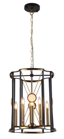 Люстры подвесные — Подвесная люстра Crystal Lux TANDEM SP8 D490 GOLD купить в 