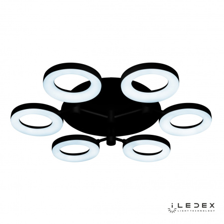 Свет для дома — Потолочная люстра iLedex Jomo FS-014-X6-(B) 72W BK купить в  Свет для дома — Потолочная люстра iLedex Jomo FS-014-X6-(B) 72W BK купить в
