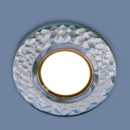 Встраиваемые точечные светильники — Встраиваемый светильник Elektrostandard 2228 MR16 SL зеркальный/серебро (8150 MR16 SL) купить в 