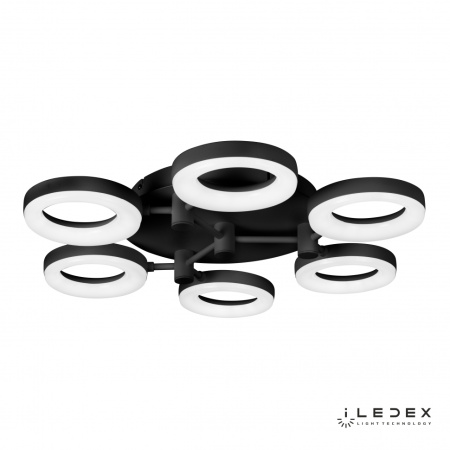 Свет для дома — Потолочная люстра iLedex Jomo FS-014-X6-(B) 72W BK купить в  Свет для дома — Потолочная люстра iLedex Jomo FS-014-X6-(B) 72W BK купить в