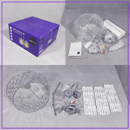 Люстры подвесные — Подвесная люстра Seven Fires Ilana SF3332/6H-CR-CL купить в  Люстры подвесные — Подвесная люстра Seven Fires Ilana SF3332/6H-CR-CL купить в