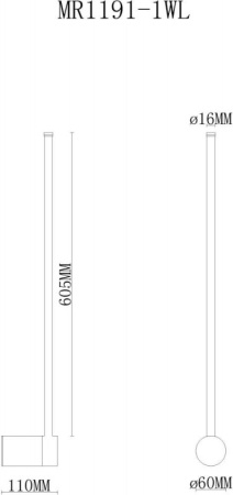 Настенные бра — Бра MyFar MR1191-1WL купить в  Настенные бра — Бра MyFar MR1191-1WL купить в