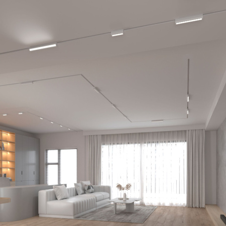 Трековые светильники — Светильник на шине Elektrostandard Slim Magnetic Трековый светильник 18W 4200K Alter (белый) 85 купить в 